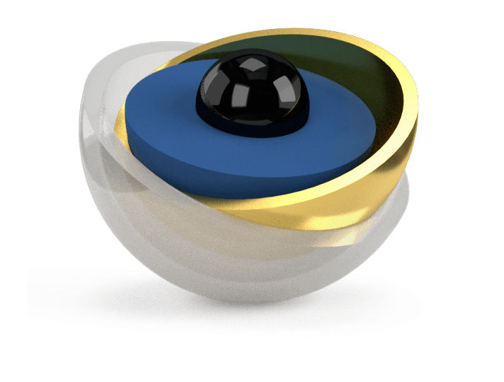 Gold PTT particle: gold shell around a silica core with a PEG coating