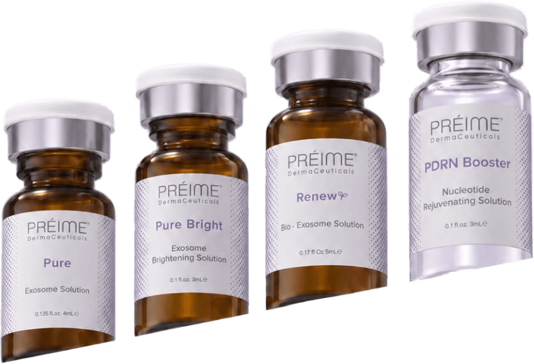 Préime DermaCeuticals: Pure, Pure Bright, Renew and PDRN Booster